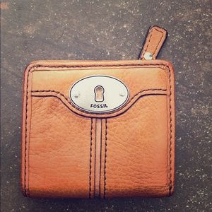 Burnt Sienna Fossil Wallet *BRAND NEW* never used